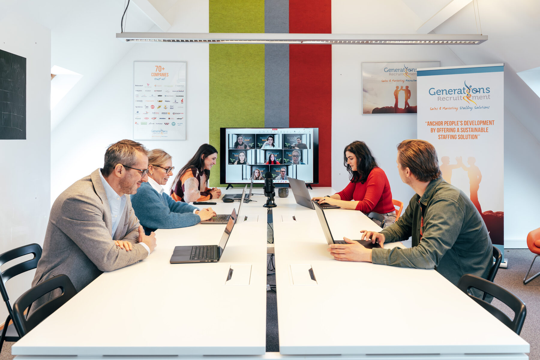 The Generations team around the meeting table in the Brussels office